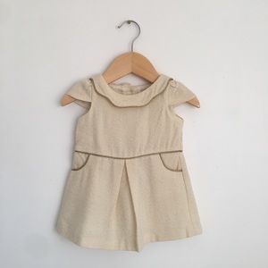 Janie and Jack Cream Textured Girls' Formal Dress